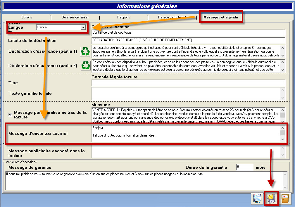 general-information-messages-and-links-custom-message-for-emails